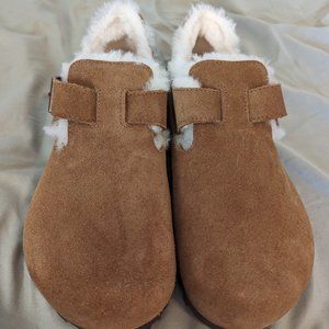 BIRKENSTOCK London Shearling Suede Leather